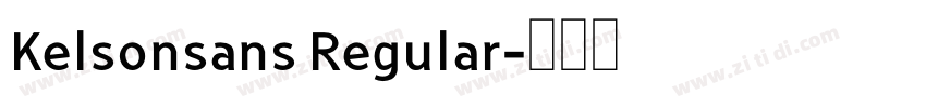 Kelsonsans Regular字体转换